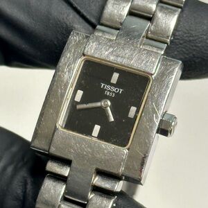 Tissot Vintage L730K Tank Black Dial Sapphire Crystal 22mm Swiss-Made Watch